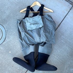 Simms M-King waders and Simms 10US boot